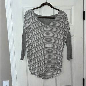 Gray 3/4 Sleeve Tee